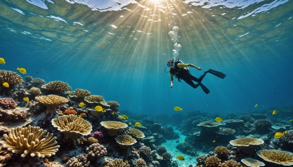 Explorer les fonds marins colorés lors d une sortie en mer