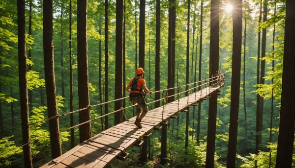 Quel parcours d accrobranche aérien tenter dans la forêt