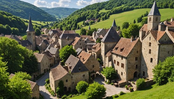 Les plus beaux villages médiévaux près de saint-cybranet avec slow village